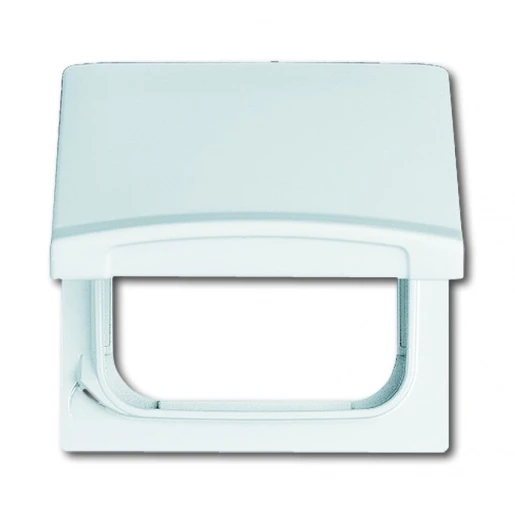 ABB Busch-Jaeger centraalplaat + kd verloop si ip44 70x34x70mm klapdeksel wit RAL 1013 2CKA001710A2272