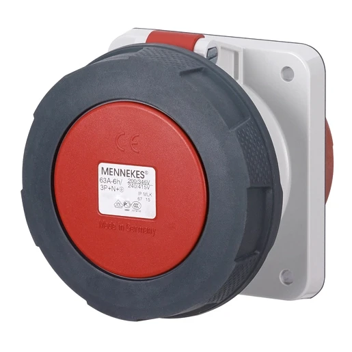 Mennekes Inbouwcontactdoos 125A 4P 6H400V IP67