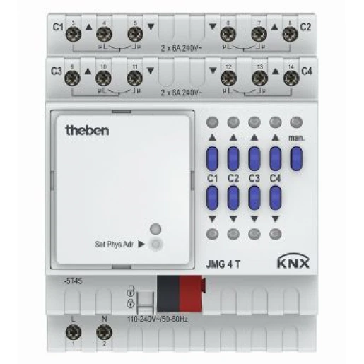 Theben KNX JALOEZIEACTOR 4-VOUDIG BASISMODULE