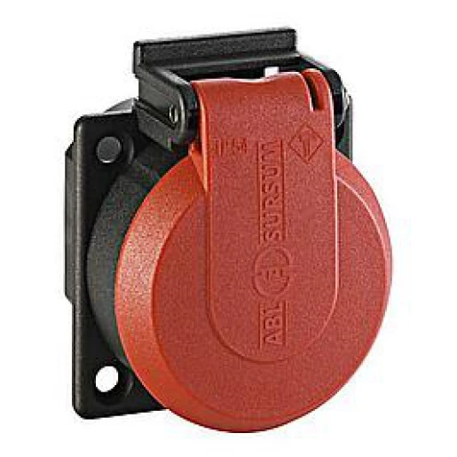 ABL Pro Line machinecontactdoos 50x50mm 250V 16A IP54 rood 1561-040