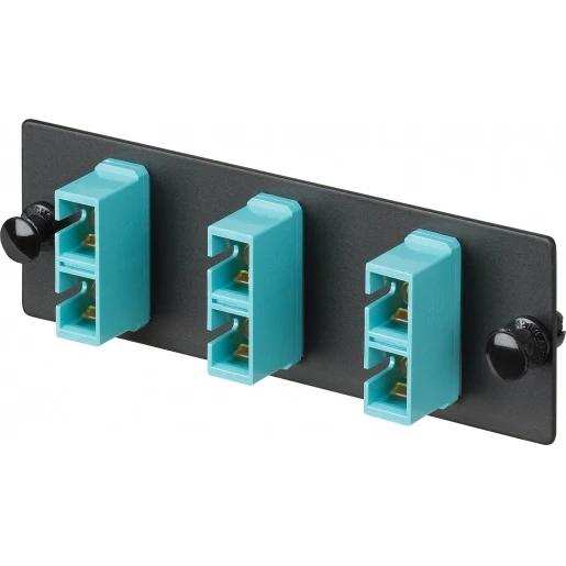 Panduit FAP 3x duplex glasvezel koppeling turkoois SC Keramiek FAP3WAQDSCZ