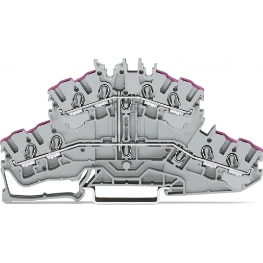 Wago Serie 2002 Verbindingsrijgklem 0,75-4mm² eendr. 0,25-2,5mm² meerdr. Grijs
