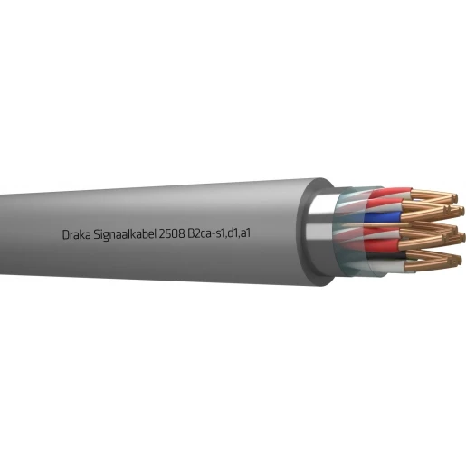 Draka 2500 B2CA signaalkabel 8x2x0,8mm Grijs