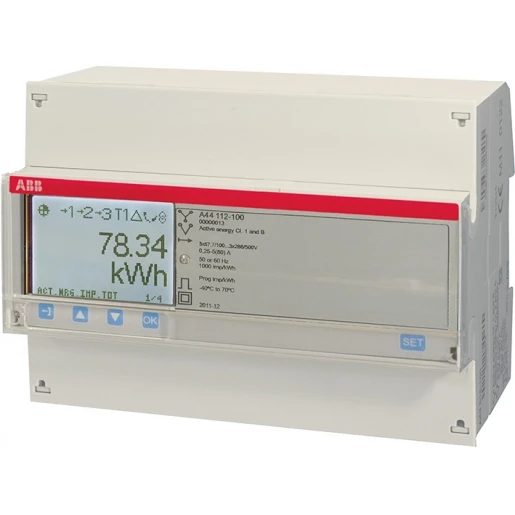 ABB ENERGIEMETER 3 FASE INDIRECT 6A 3x57/100 ...288/500V AC KLASSE B PU