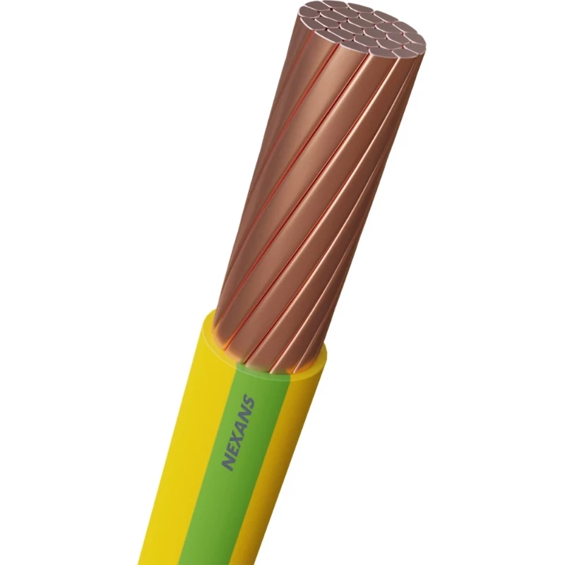Nexans H07Z1-R Cca Installatiedraad 150mm² groen/geel 1M 10538850