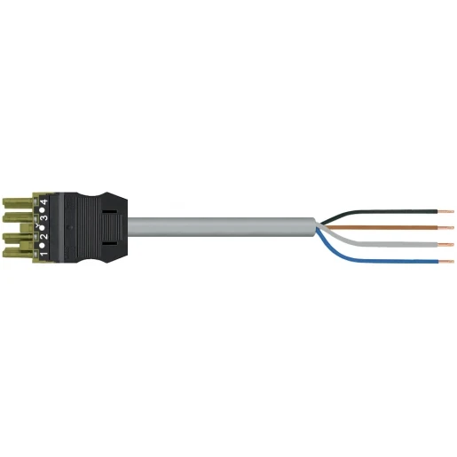 Wago SERIE 771 Patchkabel gebouwinstallatie 4p Contrastekker (female) Vrij kabeluiteinde 8000mm