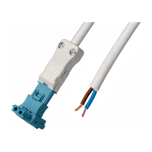 Adels T-splitter met aansluitsnoer 2-polig 0,75mm2 30cm pastelblauw DALI Dca
