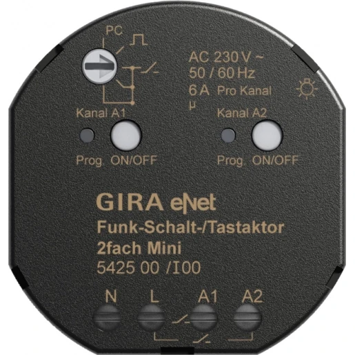 Gira Dr.l.sch.-/tastact. 2-v Mini eNet