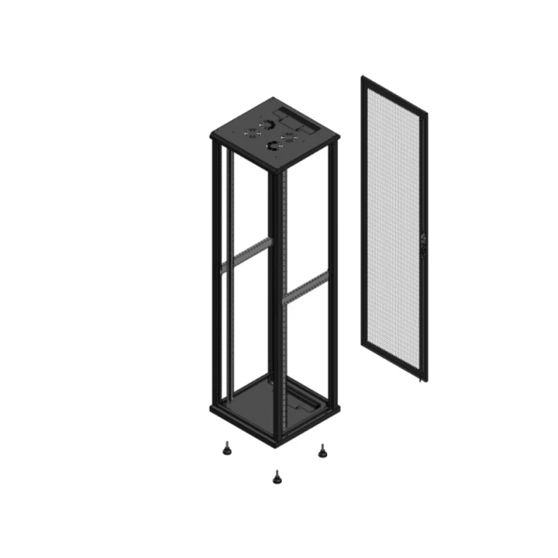 Gigamedia Vloer patchkast SP AR enkel PER EX 19" 47HE 600x600mm Zwart GGM 704766SPPPSEX