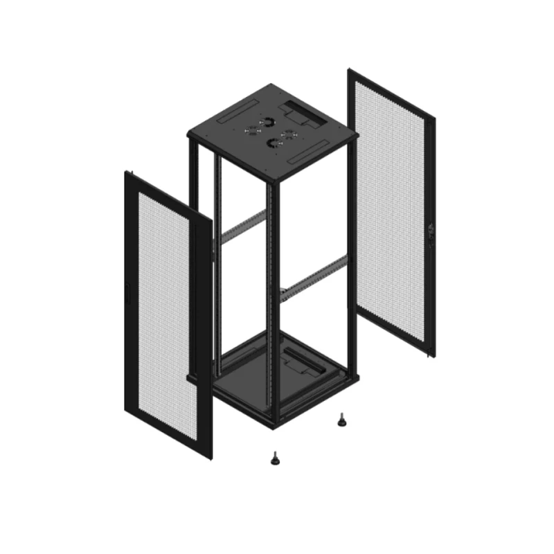 Gigamedia Vloer patchkast AV enkel PER AR enkel PER EX 19" 42HE 800x800mm Zwart GGM 704288PPSPPSEX