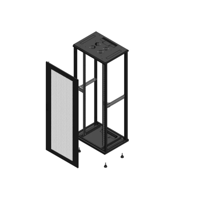 Gigamedia Vloer patchkast AV enkel PER SP EX 19" 42HE 800x600mm Zwart GGM 704286PPSSPEX
