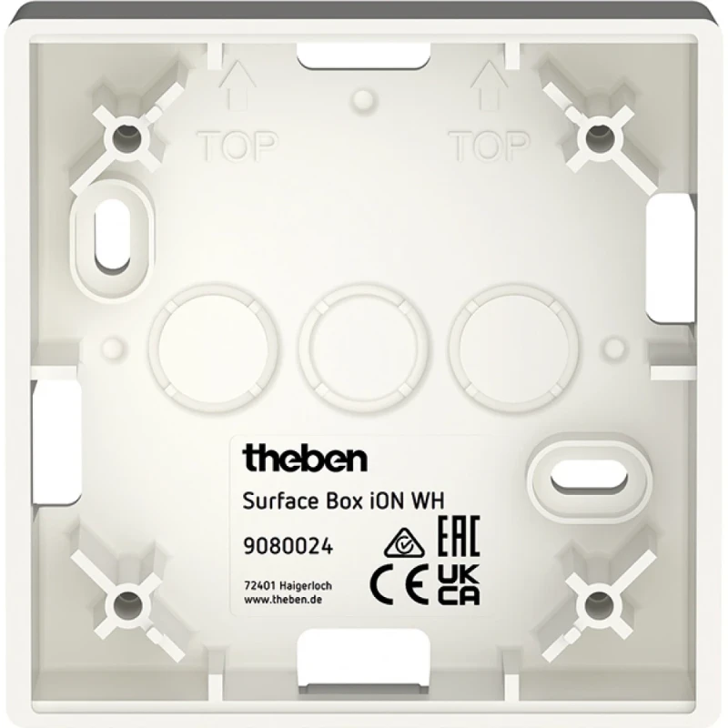 Theben LuxorLiving Opbouwbehuizing KNX 1-voudig wit Verticaal 9080024