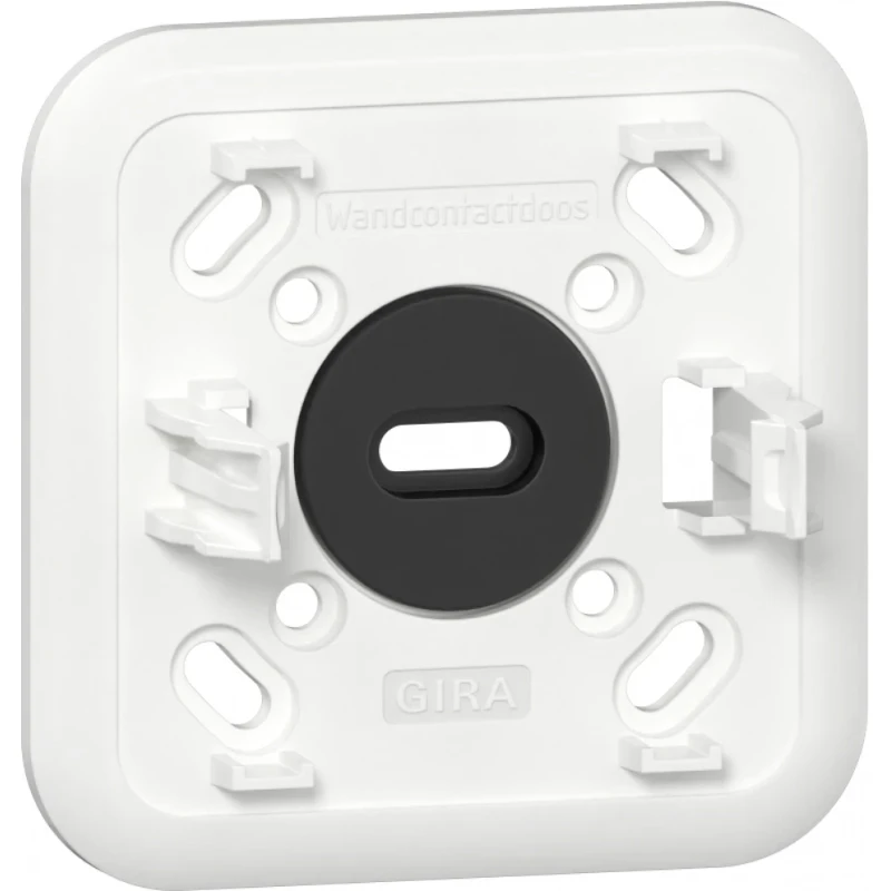 Gira montageplaat k/p wandcontactdoos ra opbouw 1-voudig Glanzend wit RAL 9010 305111