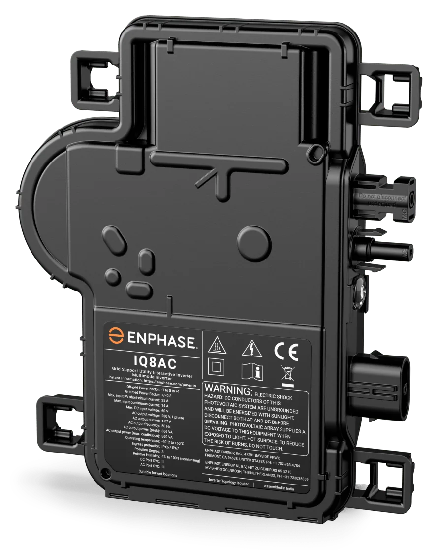 Enphase Micro omvormer IQ8AC-72-M-INT, 360VA, piek 366VA, MC4