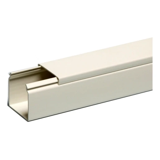 Attema Kabelkoker 2000x40x40mm PVC Bodemperforatie met deksel wit RAL 1013 AT2426
