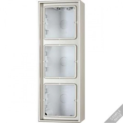 Jung LS range Opbouwkap 3-voudig aluminium Horizontaal en verticaal AL2583A-L