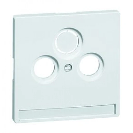 Peha Dialog centraalplaat coax antennedoos din 45 330 Antenne-aansluitdoos, coax 3 connectoren Met label wit 00815611