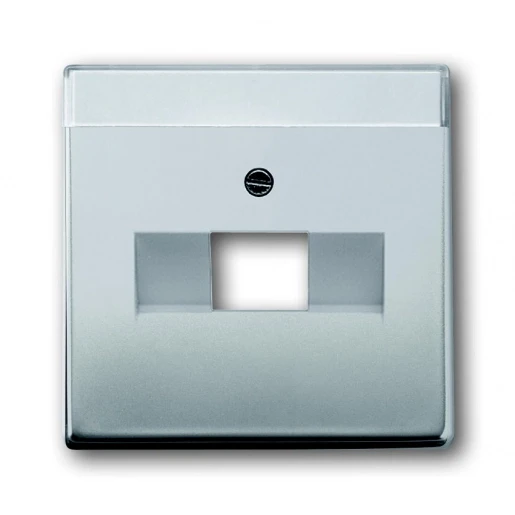 ABB Busch-Jaeger Centraalplaat datadoos RJ45 Jack plug Centraalplaat 1 connector Met label RVS 2CKA001710A3763