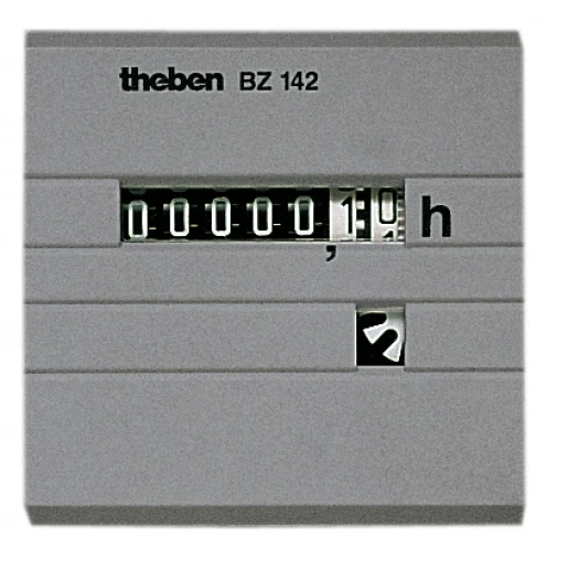 Theben bedrijfsurenteller frontinbouw 52x52 mm
