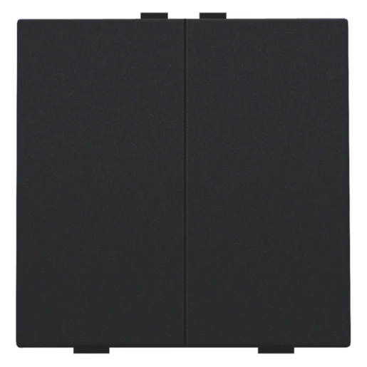 Niko Home Control Tastsensor bussysteem 2-voudig zwart inbouw IP20 RAL 9005 161-51002