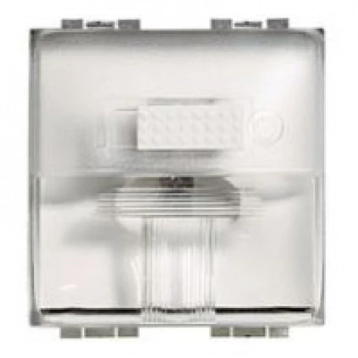 Bticino Livinglight Signaleringslamp LED Basiselement met centrale afdekplaat 12V Wit IP2X BTL4374V12V24