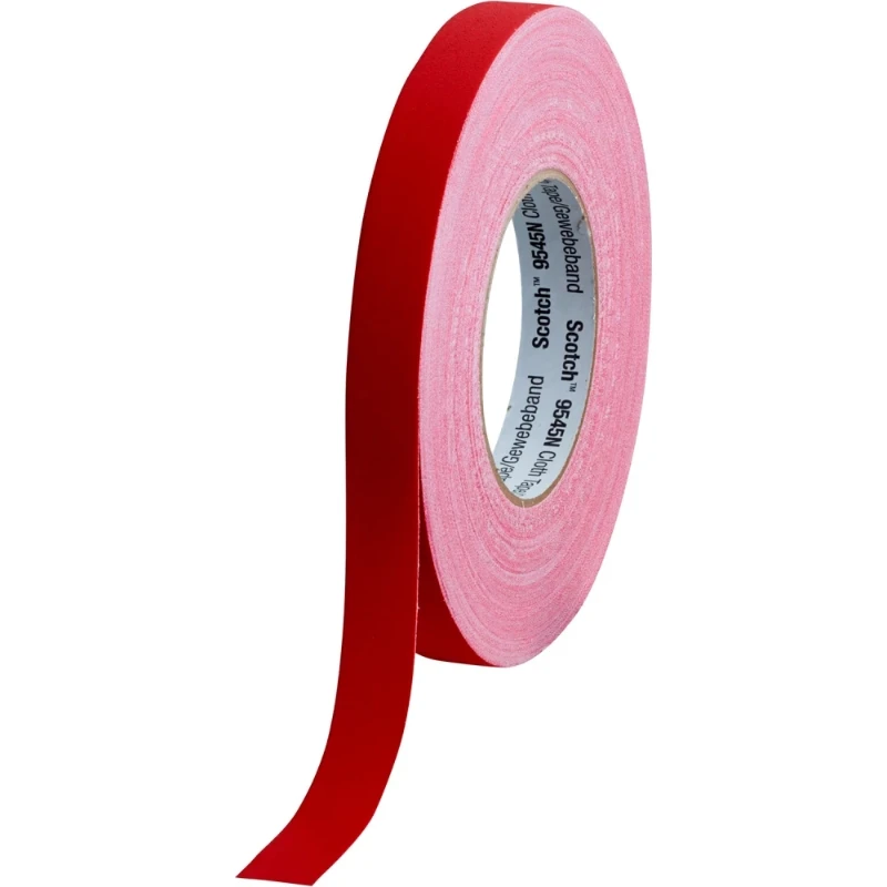 3M beschrijfbare textieltape rood 19mmx50m 1 per rol