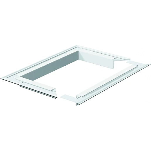 OBO wandafdekraam 140x110mm rozet aluminium wit RAL 9010 6290240