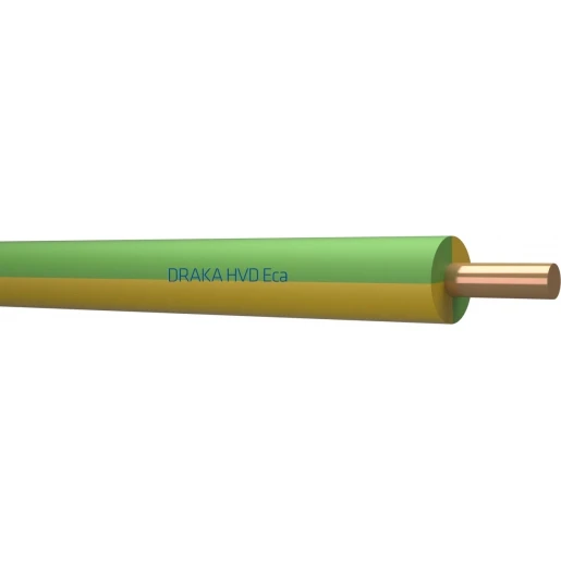Draka HVD Cca Installatiedraad 1x2.5mm² Cca polyolefine 70°C groen/geel 100M Doos 823020D3