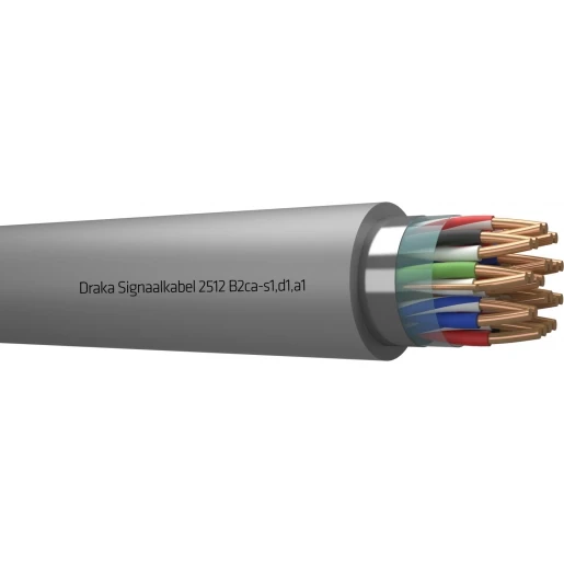 Draka 2500 B2CA signaalkabel 12x2x0,8mm Grijs