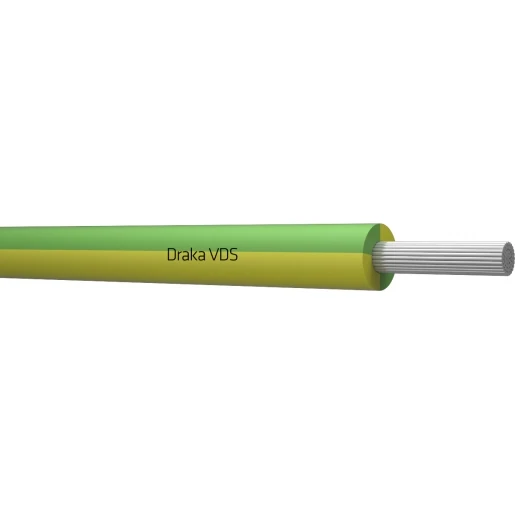 Draka VDS VK ECA Montagedraad 1x6mm² Eca PVC 90°C groen/geel 100M Doos 833890D3