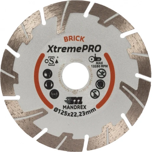 Mandrex Xtremepro Diamant zaagblad 125mm 18560125