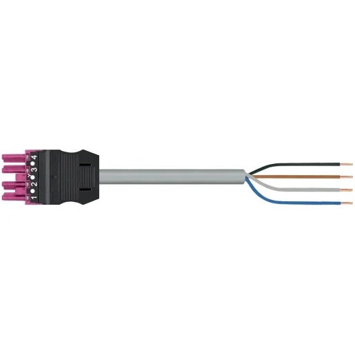 Wago SERIE 771 Patchkabel gebouwinstallatie 4p Contrastekker (female) Vrij kabeluiteinde 8000mm