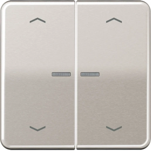 Jung CD range HOME stuurafdekking pijl 2-voudig Mat platina BTCD17102PPT