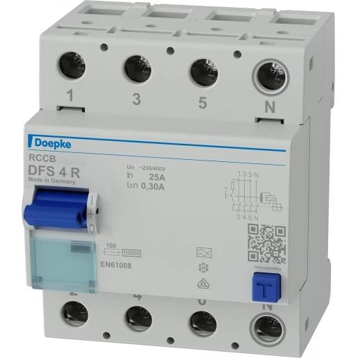 Doepke DFS4 Aardlekschakelaar 4p 25A 0.3A type A 09126911
