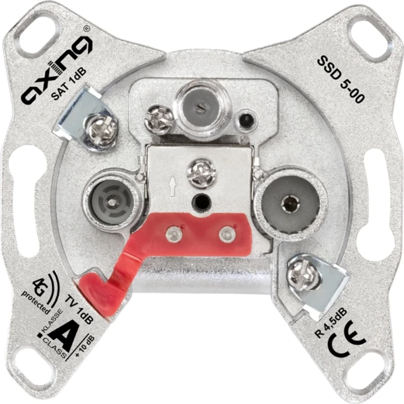 Jung 3-gats universele SAT/CAI contactdoos einddoos 1,0 dB Einddoos