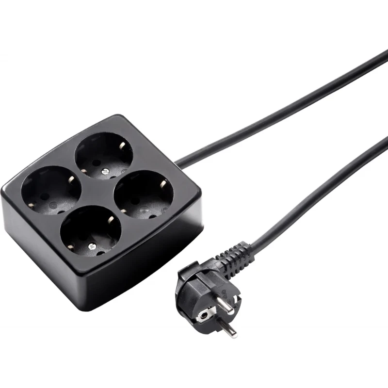 Martin Kaiser Contactdooscombinatie 4RA 16A IP20 snoer 1.5m 536ZL/15W/SW