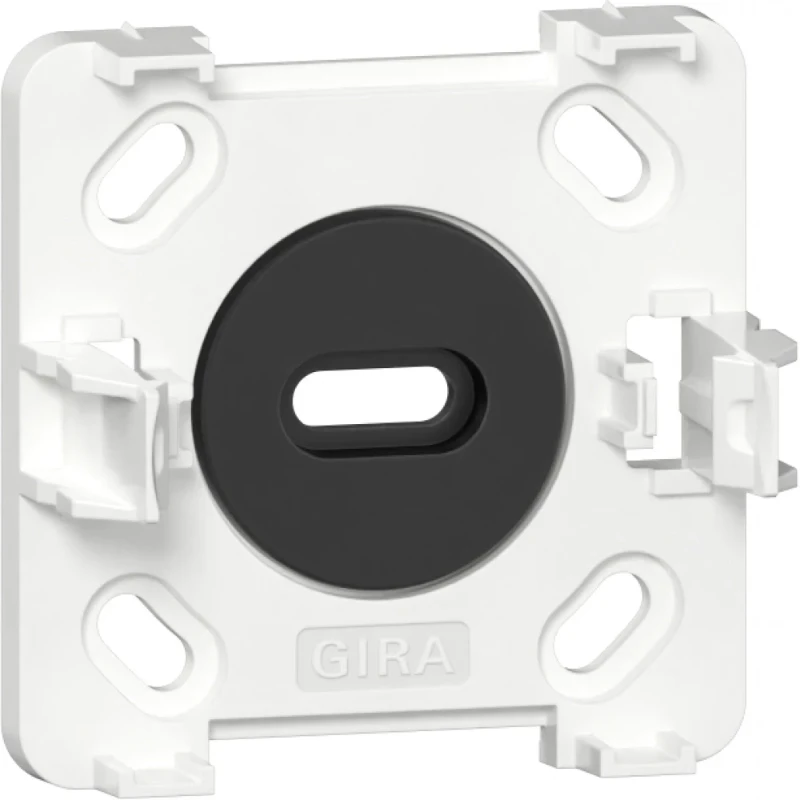Gira montageplaat wandcontactdoos ra opbouw 1-voudig Glanzend wit RAL 9010 305114