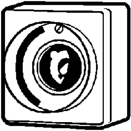 Jung AP 600 Lichtsignaaleenheid Basiselement 230V opbouw wit 637-14A
