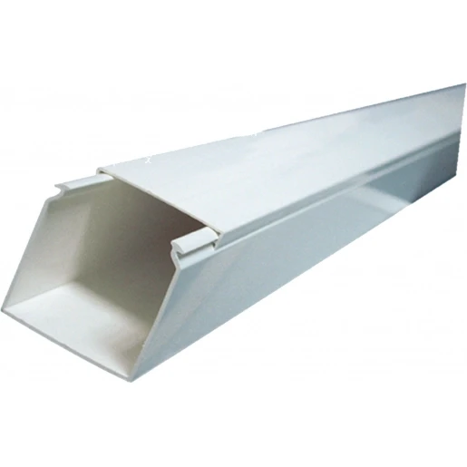 Canalit M5 kabelkanaal 2000x60x60mm PVC Bodemperforatie met deksel wit RAL 9010 955325