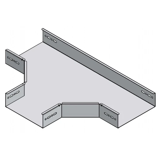 Stago KG281 kabelgoot T-stuk horizontaal 120x60mm sdz wit RAL 1013 CSU08622019