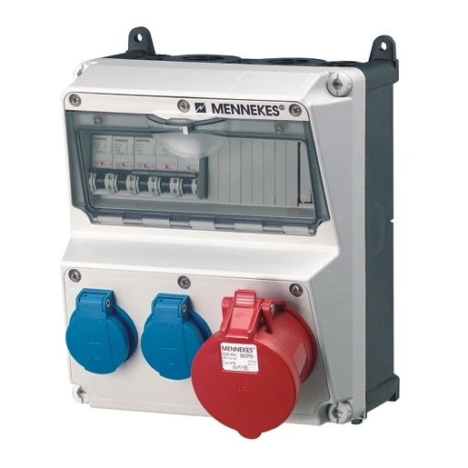 Mennekes AMAXX contactdoos combinatie 2 modules