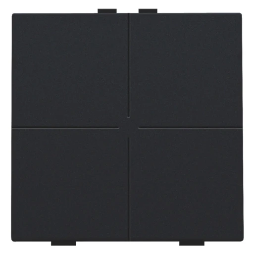 Niko Home Control Tastsensor bussysteem 4-voudig zwart inbouw IP20 RAL 9005 161-51004