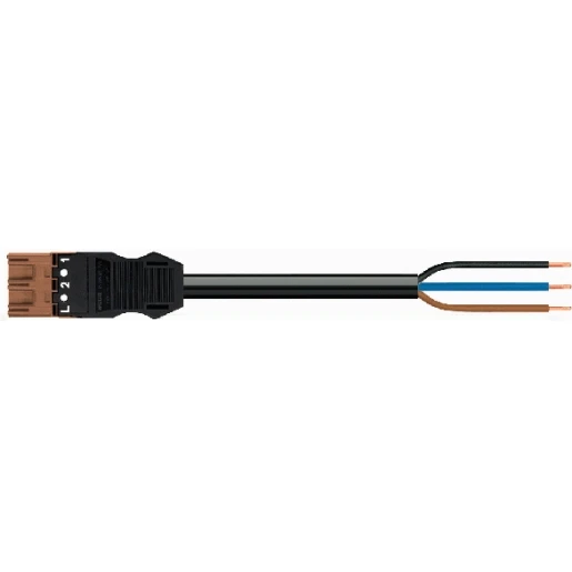 Wago Serie 771 Patchkabel gebouwinstallatie 3p Stekker Vrij kabeluiteinde 4000mm