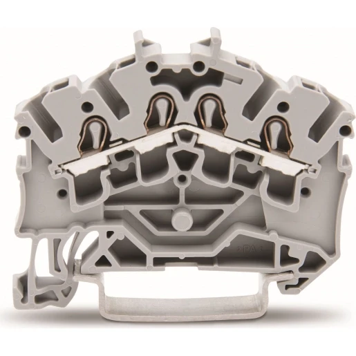 Wago Serie 2002 Verbindingsrijgklem 0,75-4mm² eendr. 0,25-2,5mm² meerdr. Grijs