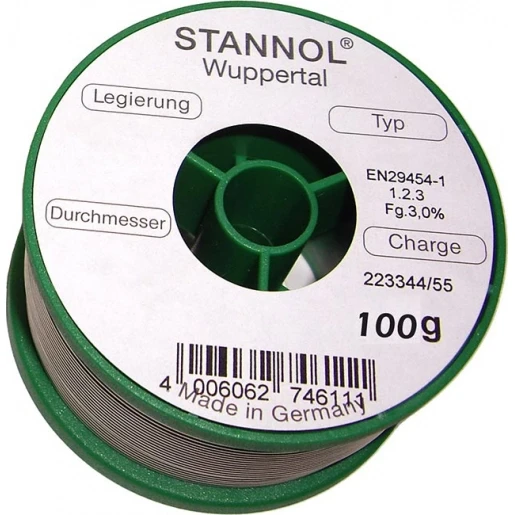 Stannol KS100 Soldeertin flowtin SN95,5AG3,8CU0,7 574606 100g 1mm 99040630