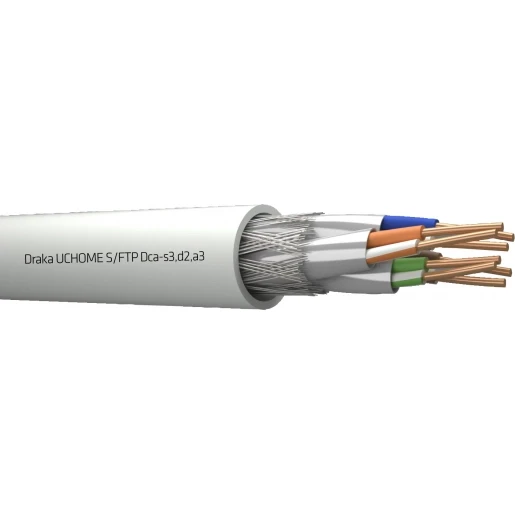 Draka UC Home Cat.7 SS26 S/FTP LSHF Wit 4x2x26 AWG