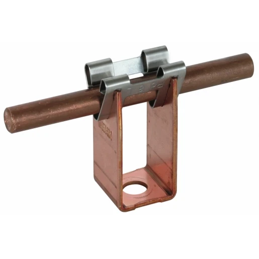 Dehn Conductor holder dehngrip cu for rd 8mm h 32mm with fixing bore 7.8mm