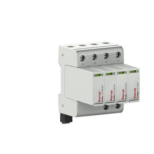 Raycap OverspanningsbeveiOMSCHRIJVINliging Type 1+2 TT TN-S