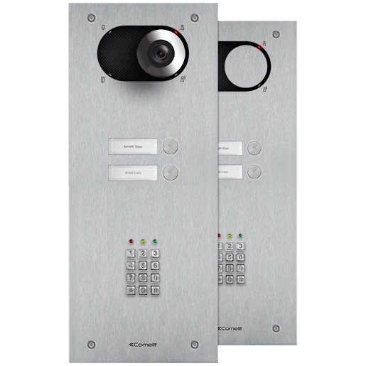 Comelit Switch Deurbelpaneel codetableau 2 beltoetsen RVS IP54 Inbouw (stucwerk) IX0102KP