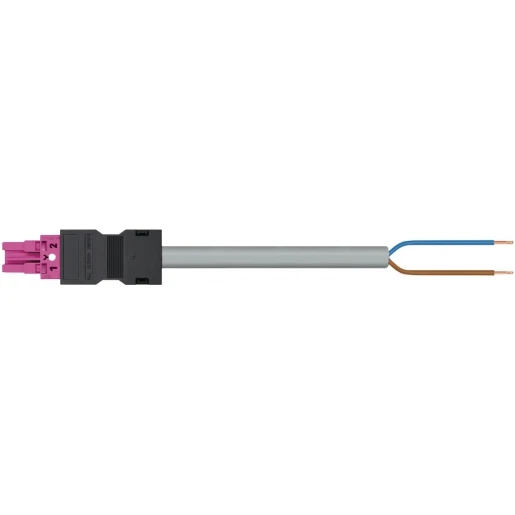 Wago SERIE 771 Patchkabel gebouwinstallatie 2p Contrastekker (female) Vrij kabeluiteinde 8000mm
